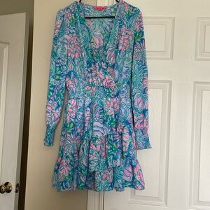 Lilly Pulitzer LS Faux Wrap Cristiana Dress